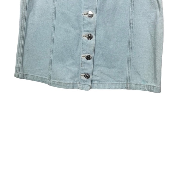 Forever 21 Light Blue Jean Mini Skirt Size 26 - Picture 4 of 11